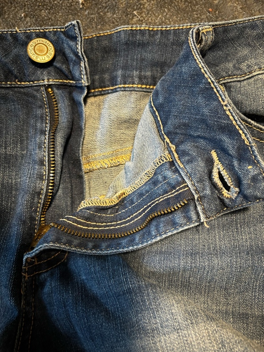 Maurices Blue Faded Denim Skirt - Picture 2 of 5